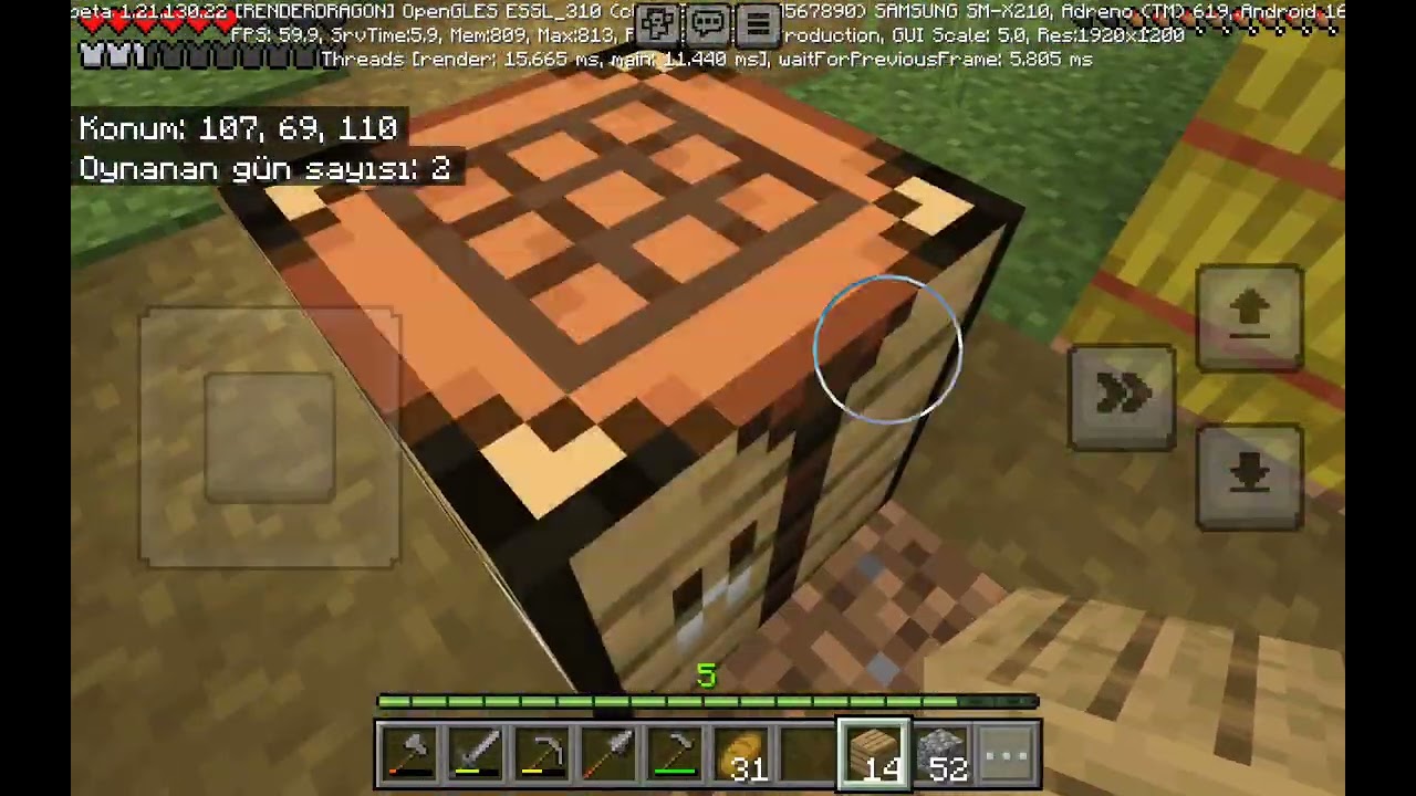 Minecraft part 2 ev yapıyorum