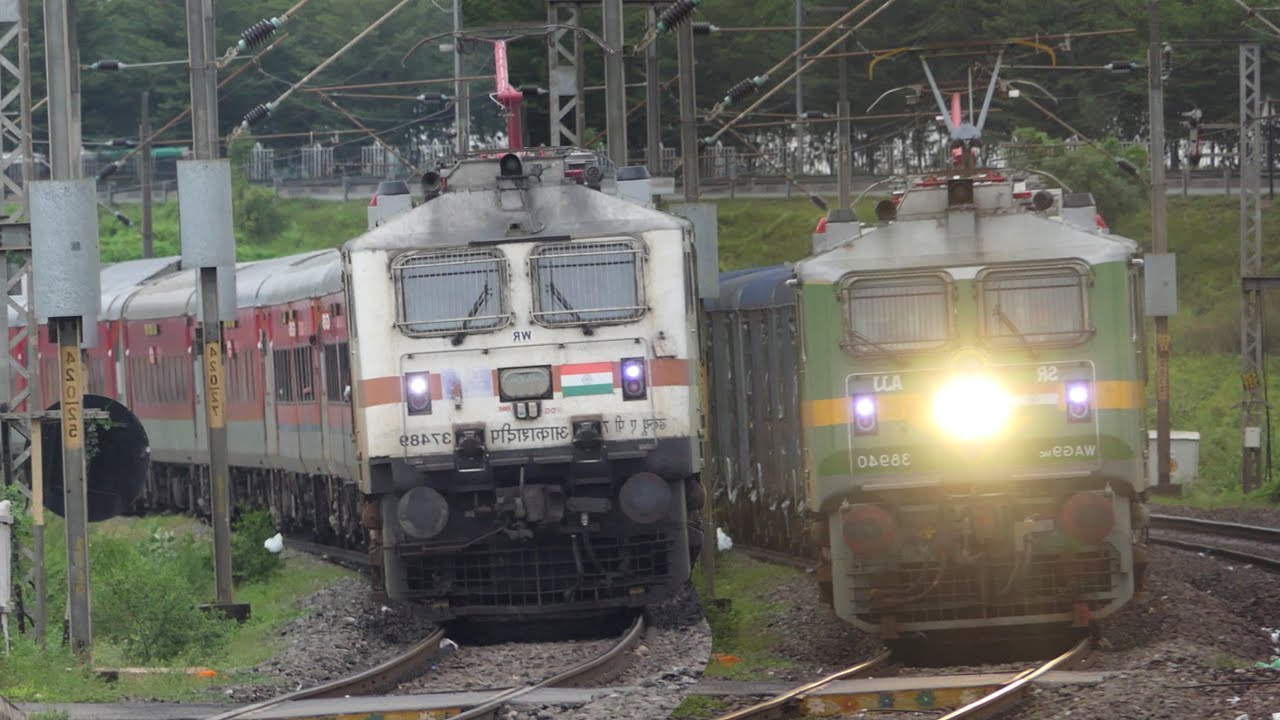 [13 In 1] Cyclone Montha effect  | LATE Running Trains | SF +CROSSING + MEMU Trains | IndianRailways