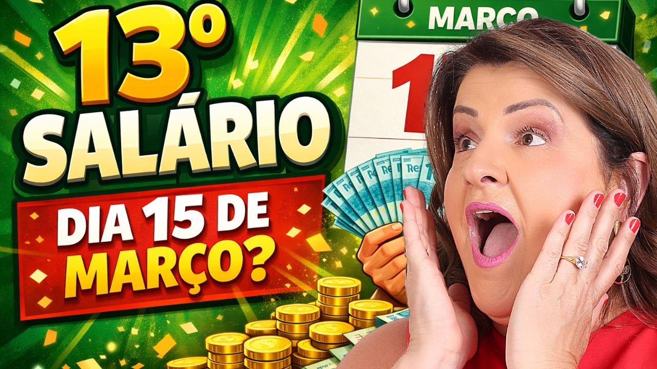INSS DIVLGA Você vai receber o 13º SALÁRIO dia 15 de MARÇO DINHEIRO NA CONTA!