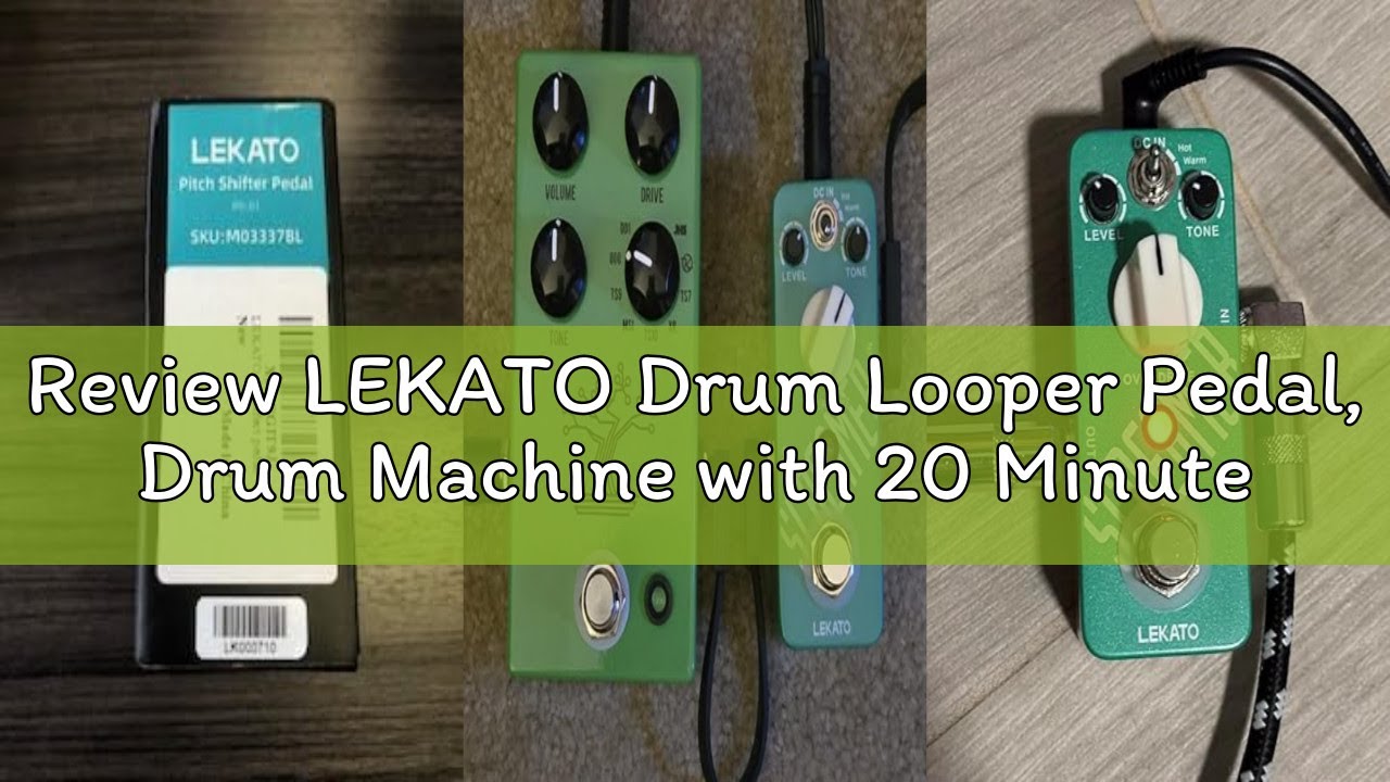 Review LEKATO Drum Looper Pedal, Drum Machine with 20 Minutes Looping, 16 Drum Grooves, 3 Modes, Tap