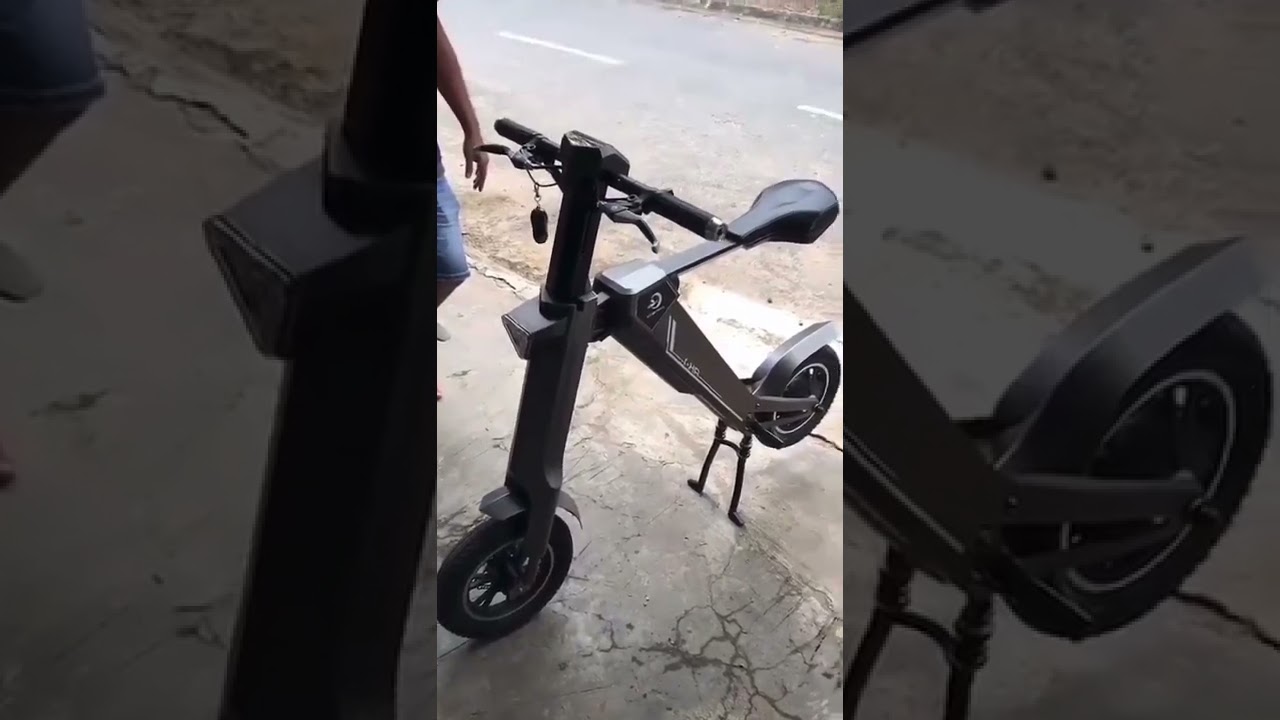 Innovative self folding electric scooter & electric scooter with seat