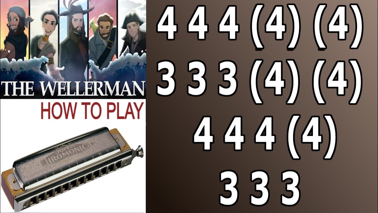 THE WELLERMAN HARMONICA, ARMÓNICA CROMÁTICA, SEA SHANTY, TIK TOK, MUNDHARMONIKA, GAITA DE BOCA