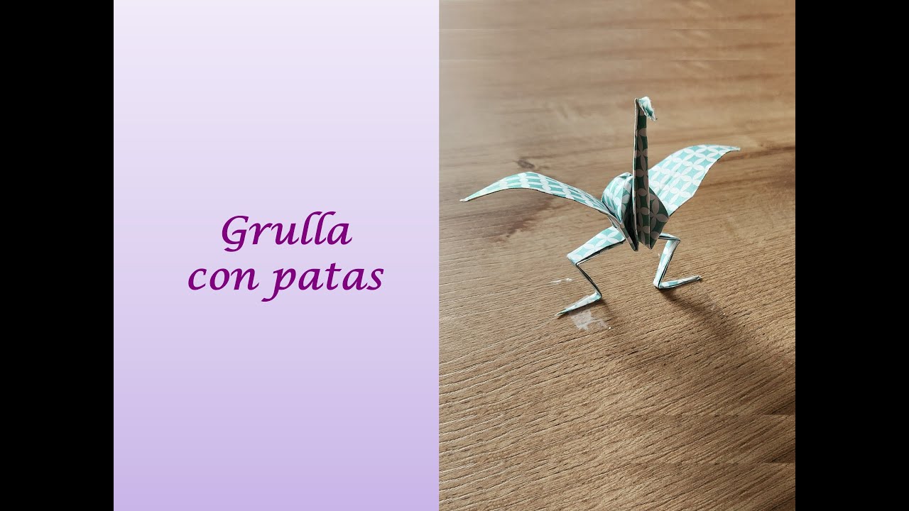 &iexcl;Dale vida al papel! C&oacute;mo hacer una grulla 🪿 con patas de origami