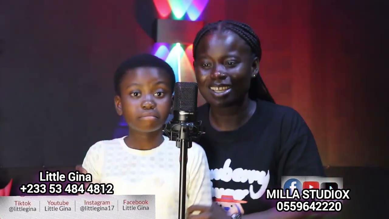 Ohemaa Sandy and little Gina in a cover song by Ohemaa Mercy | Ote Me Mu