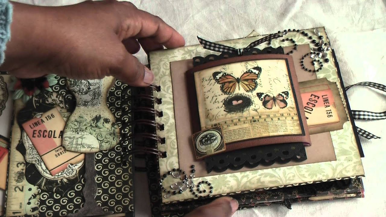 Scrapbooking:Vintage Paperbag mini album