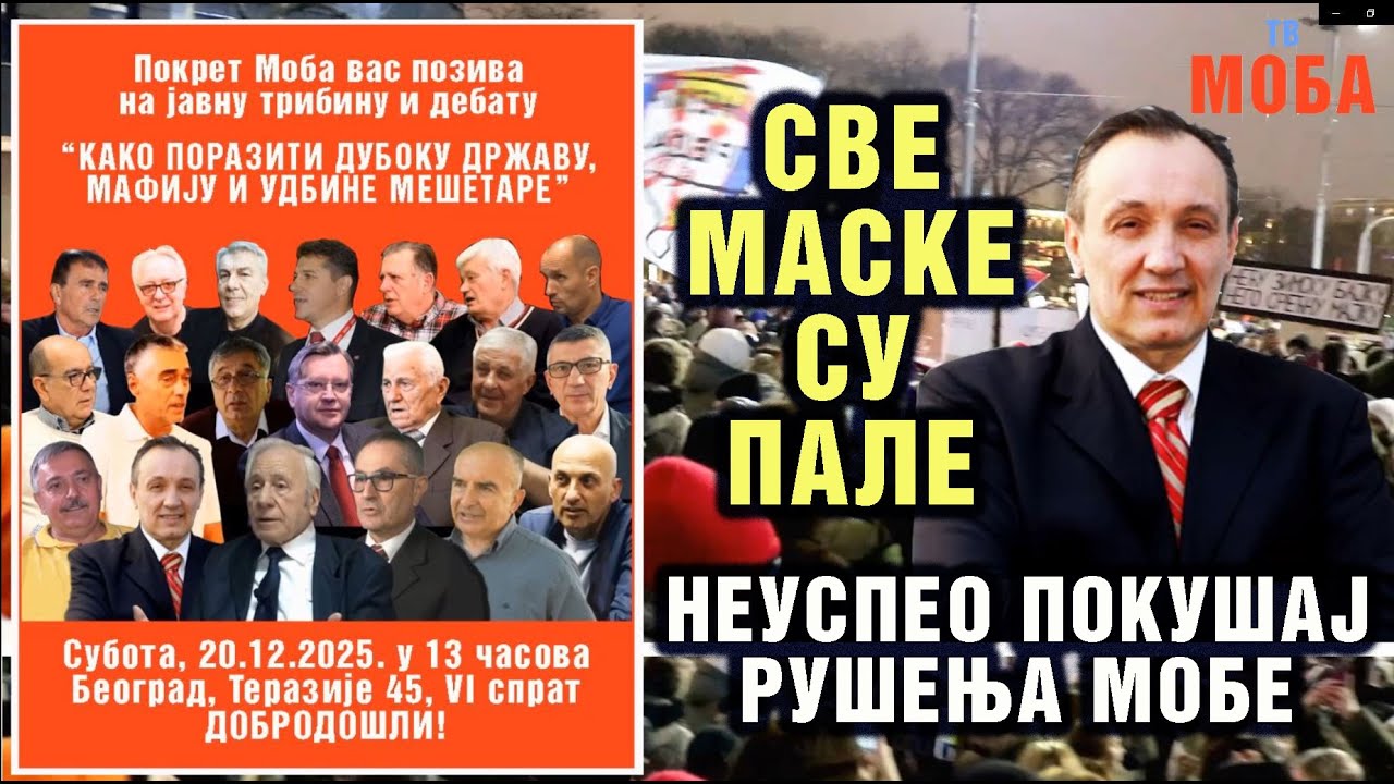 Branko Draga&scaron;: SVE MASKE SU PALE - NEUSPEO POKU&Scaron;AJ RU&Scaron;ENJA MOBE
