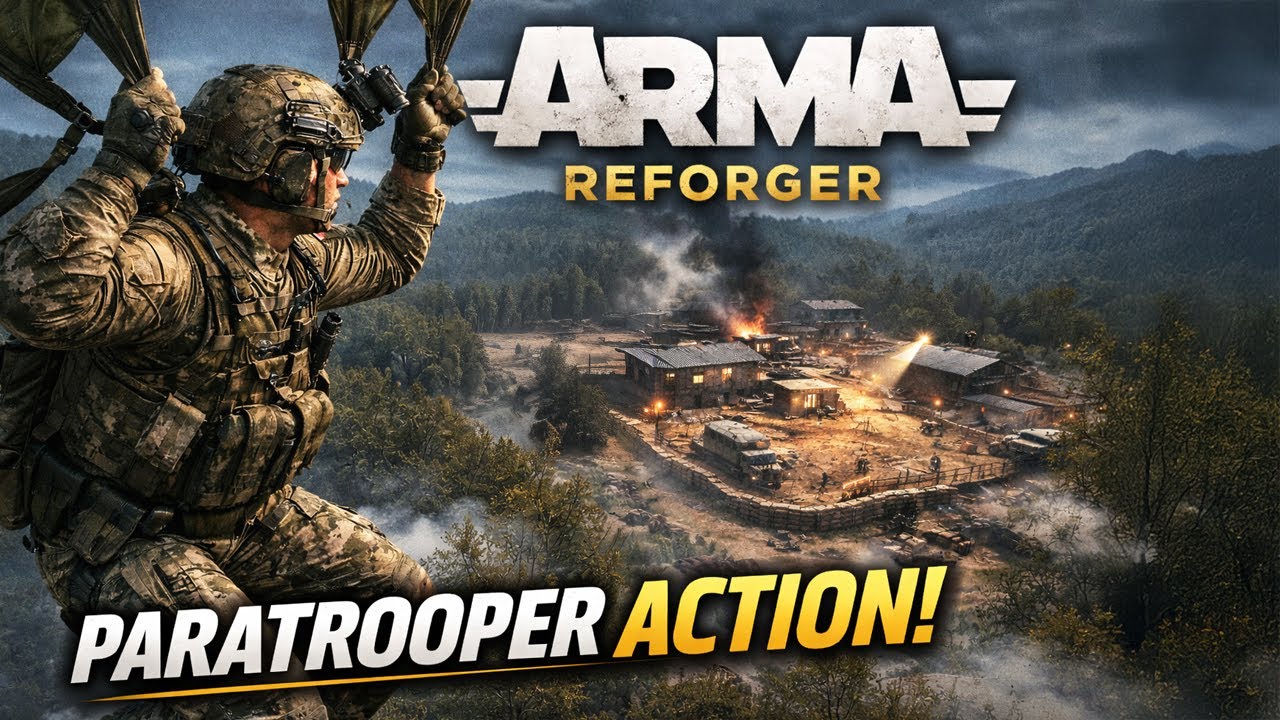 В Arma Reforger одиночный десантник противостоит целой армии.
