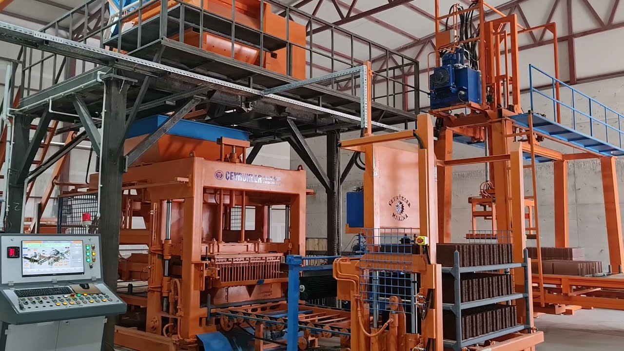 Hollow Block Production From Heavy Sand Material - Çevrükler Makina - (Cevrukler Machine)