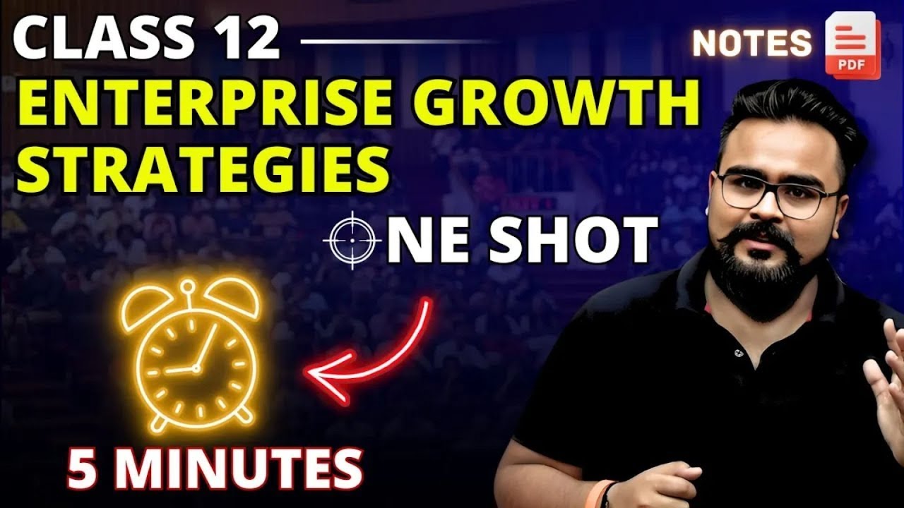 ENTERPRISE GROWTH STRATEGIES class 12 ONE SHOT | UNIT 4 | Entrepreneurship class 12