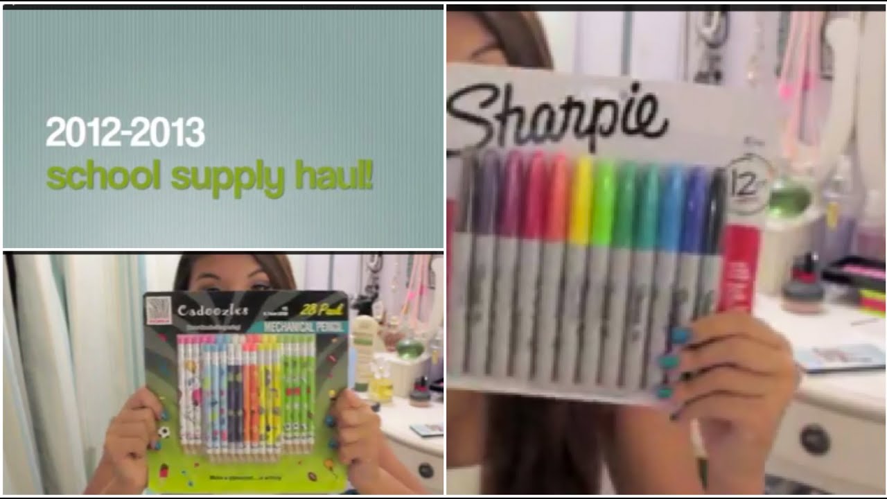 School Supplies Haul 2012!