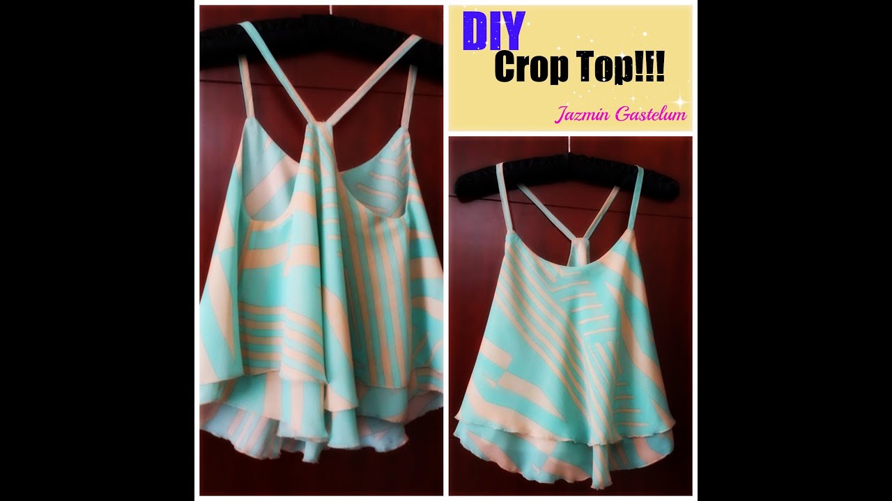 Como Hacer Un Crop Top  de Tirantes Paso a Paso