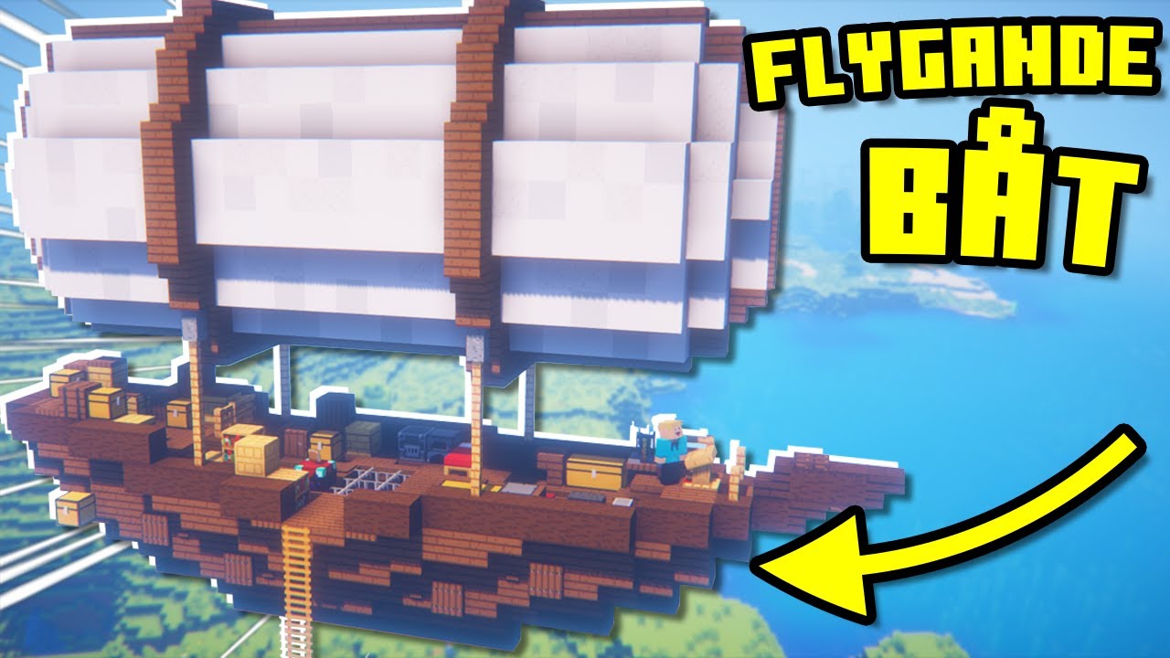 Bygger En FLYGANDE BAS I Minecraft!