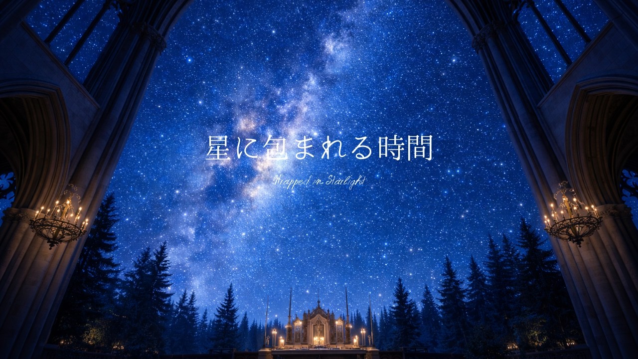 【夜のピアノ】星降る大聖堂の夜｜深呼吸したくなる癒しピアノBGM（1H）