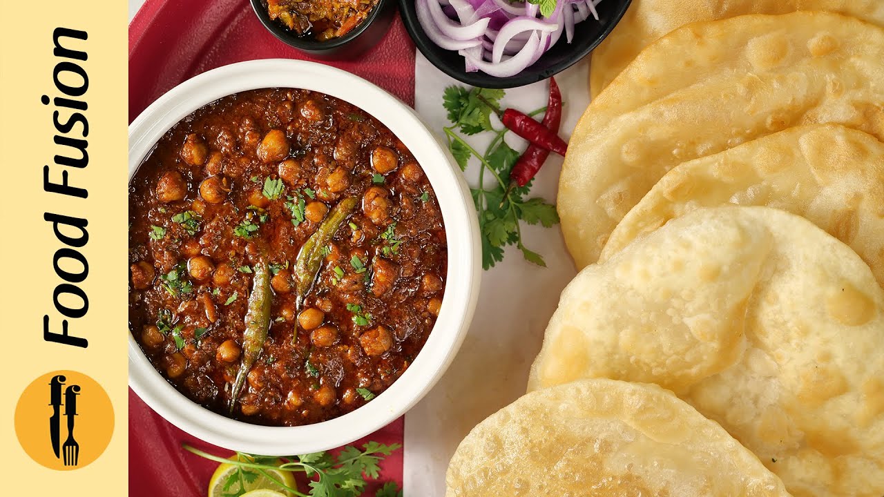 Chana Masala & Poori Recipe By Food Fusion