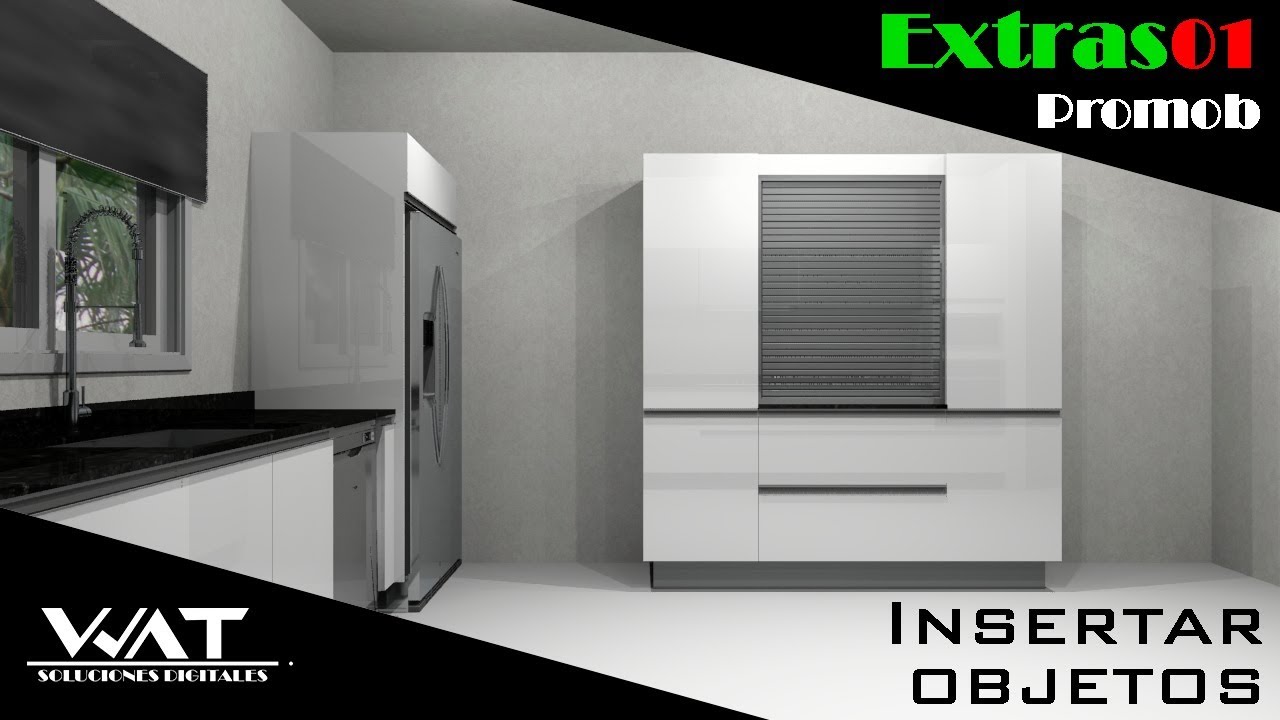 PROMOB - Insertar objetos 3D y materiales externos