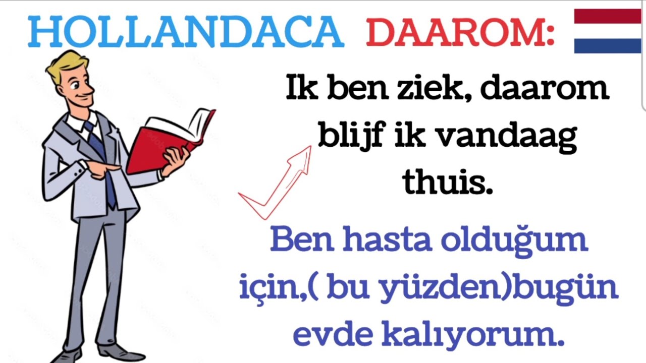 hollandaca öğreniyorum//daarom