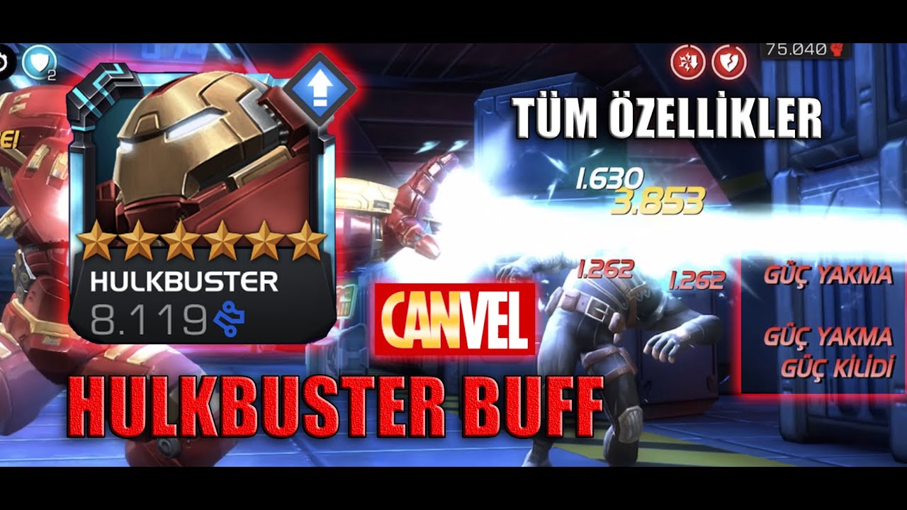6-STAR HULKBUSTER GAMEPLAY - TÜM ÖZELLİKLER İNGİLİZCE ÇEVİRİ - MCOC