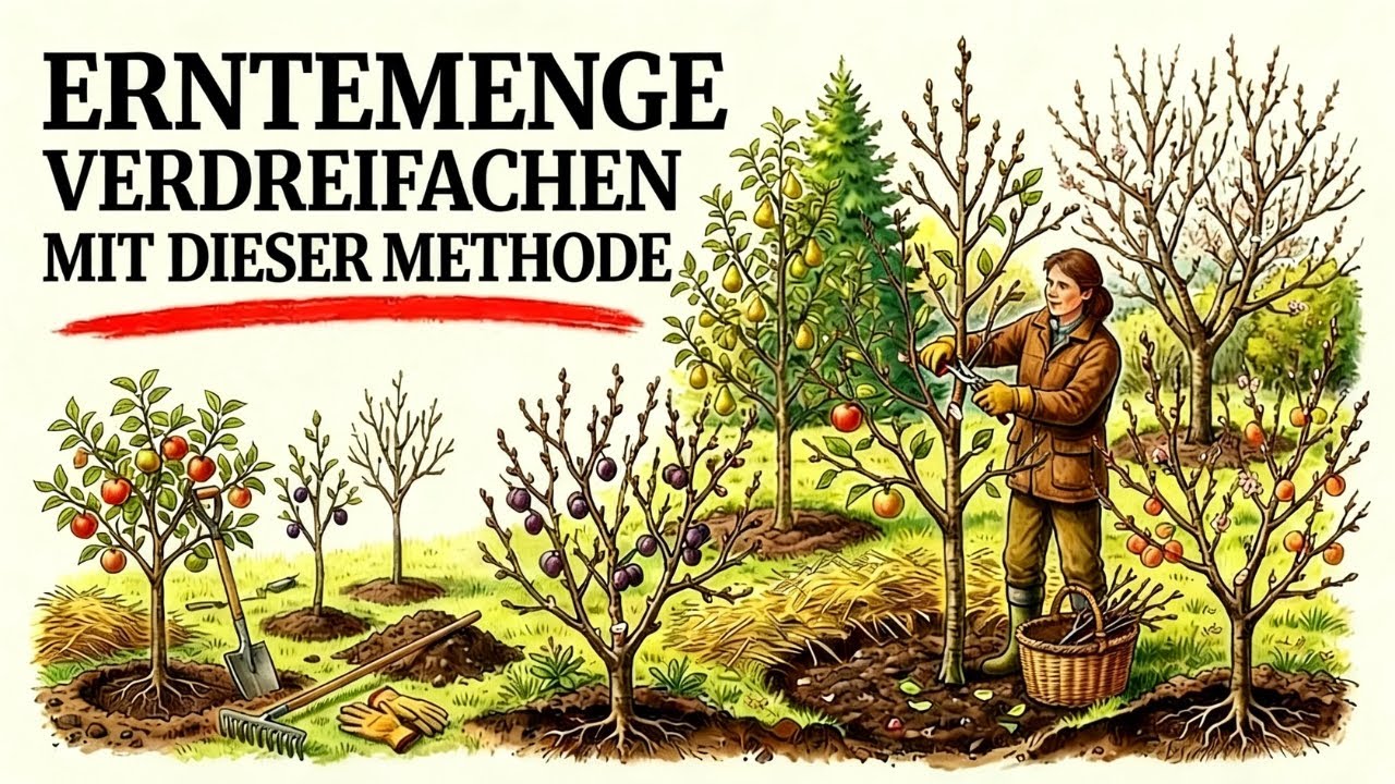 7 Obstbaumarten, die im Januar beschnitten werden – Im Sommer platzt der Garten vor Früchten!