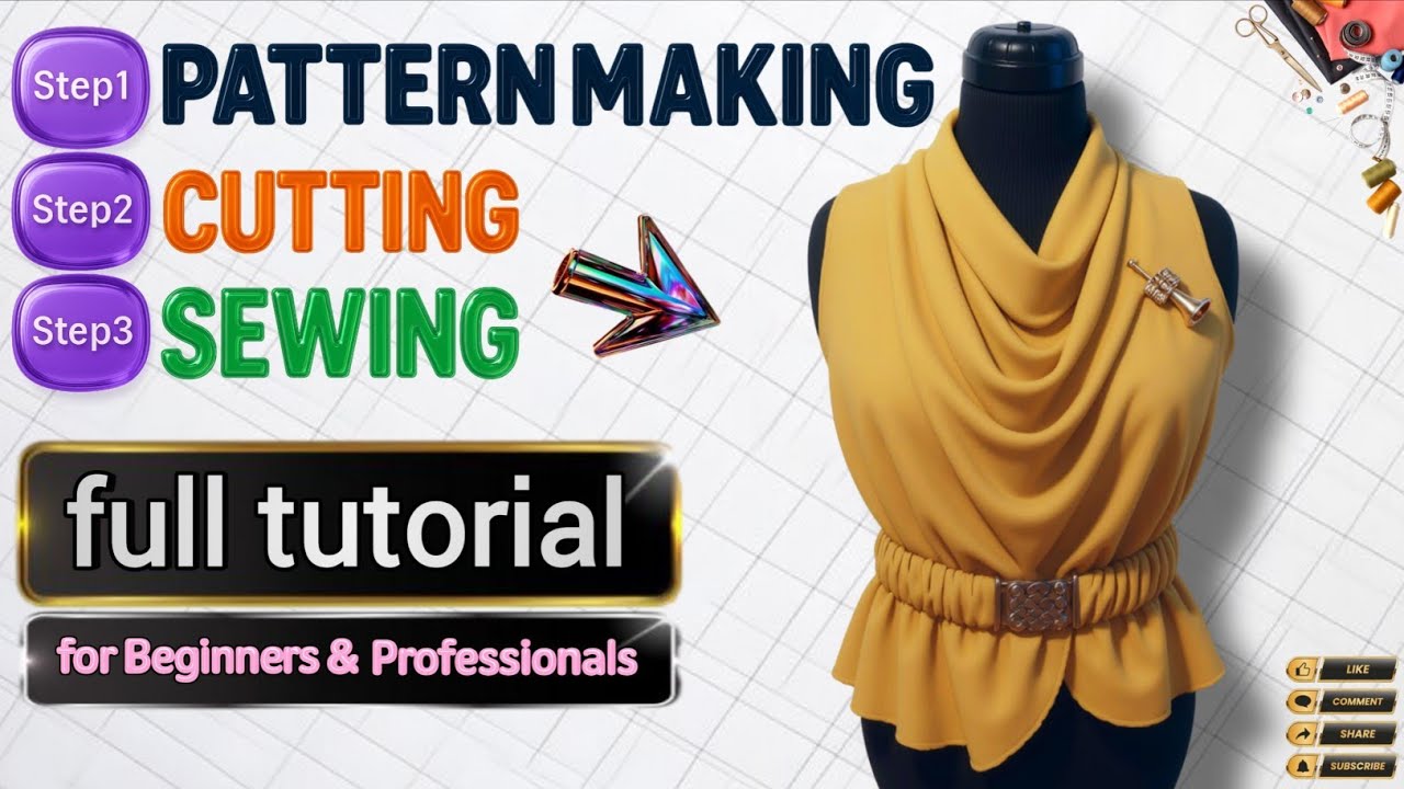 How to Craft Bodice & Collar: Pattern, Cut, Sew & Mannequin Reveal