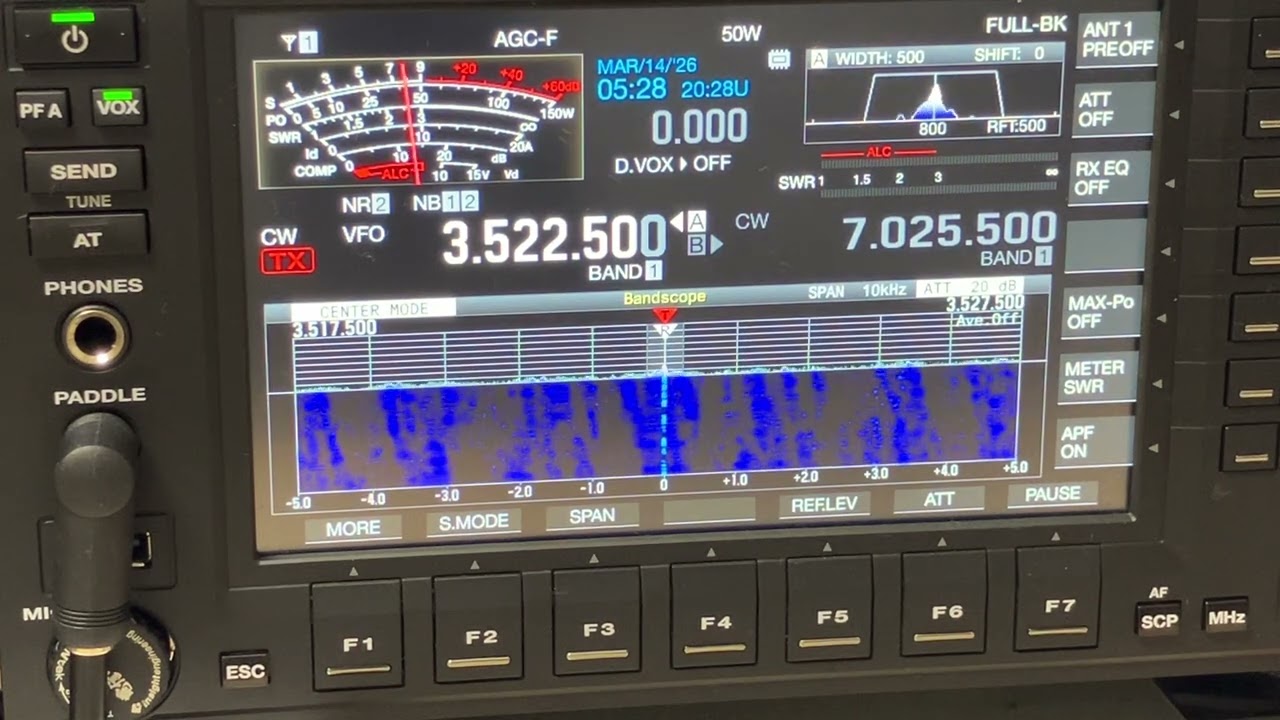 TS-890S ノイズリダクションNR2 レーダノイズ