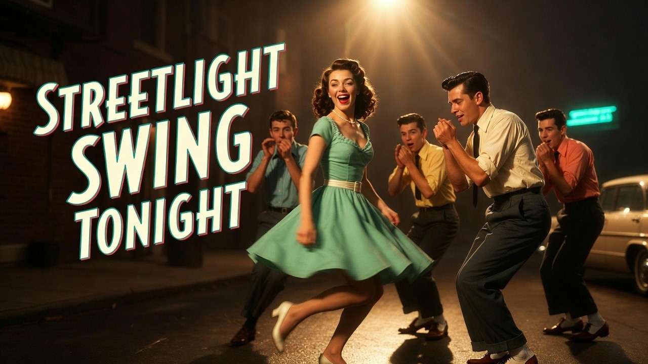 STREETLIGHT SWING TONIGHT 🌙 | Fast 1959 Doo-Wop Dance Party
