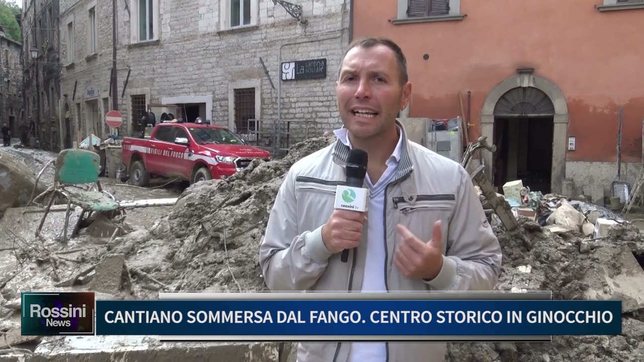 CANTIANO SOMMERSA DAL FANGO, CENTRO STORICO IN GINOCCHIO