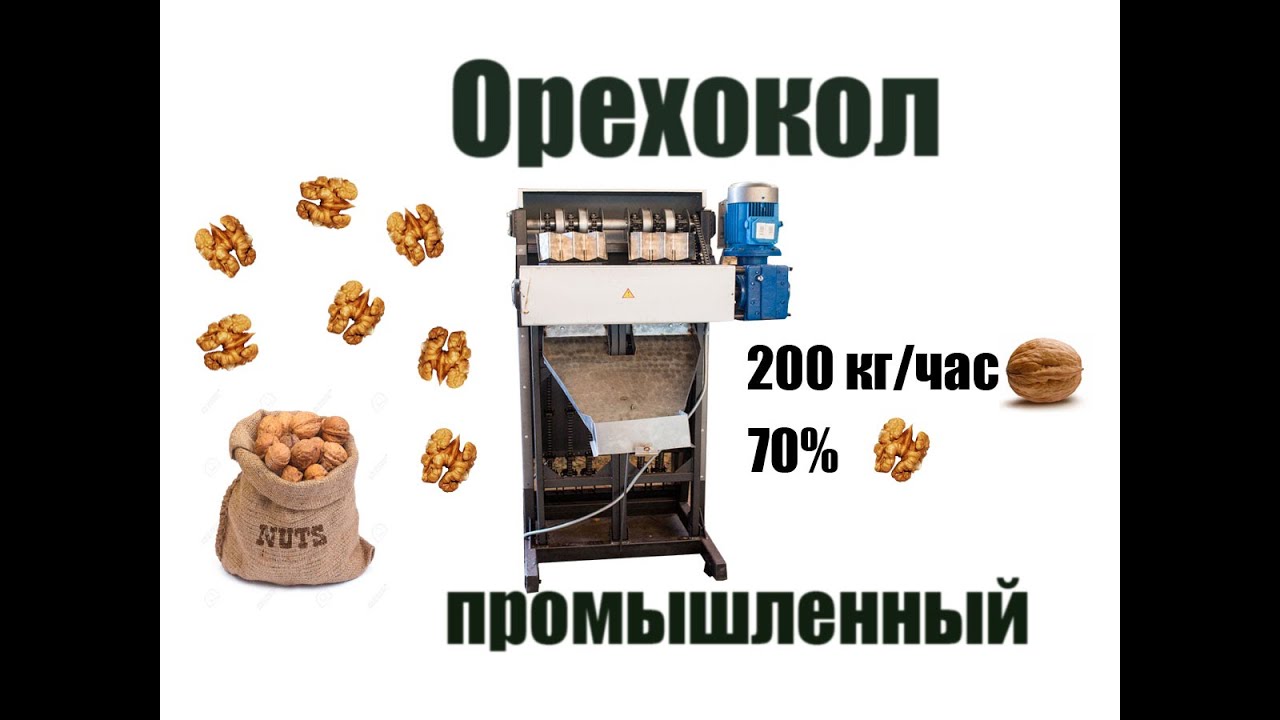 Орехокол промышленный конусного типа сжатия - Эталон