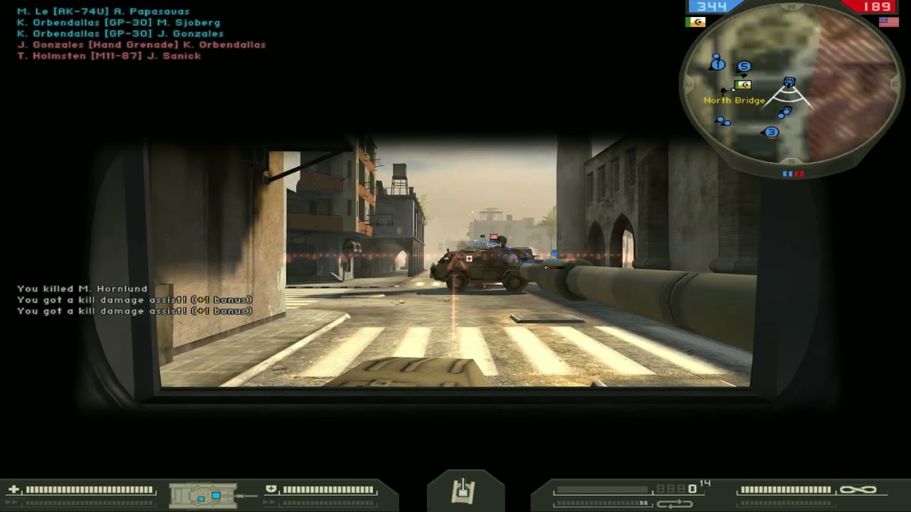 Battlefield 2 Mashtuur City 245 Kill Streak Against Bots!