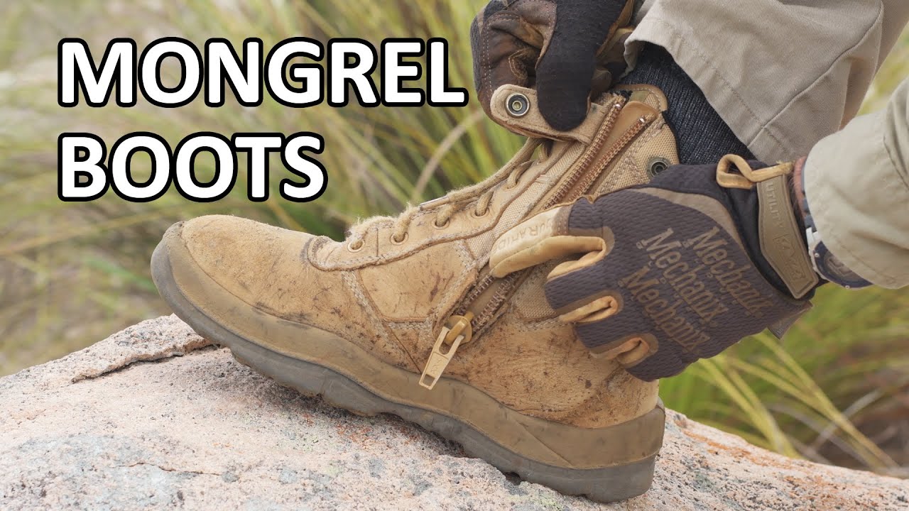 Mongrel Boots Review. Before and After a Season of Fieldwork.