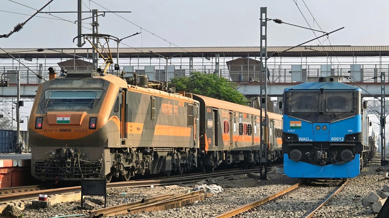 Dangerous 130 KMPH Trains Actions: Amrit Bharat+WAP-7 Rajdhani+Shatabdi | Indian Railways