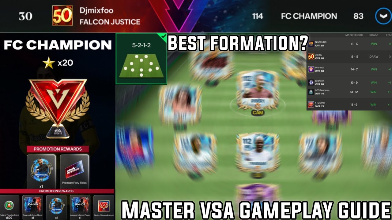 HOW TO EASILY SCORE 13+ GOALS IN VSA TO REACH FIFA CHAMPION | MASTER VSA GAMEPLAY GUIDE FC MOBILE