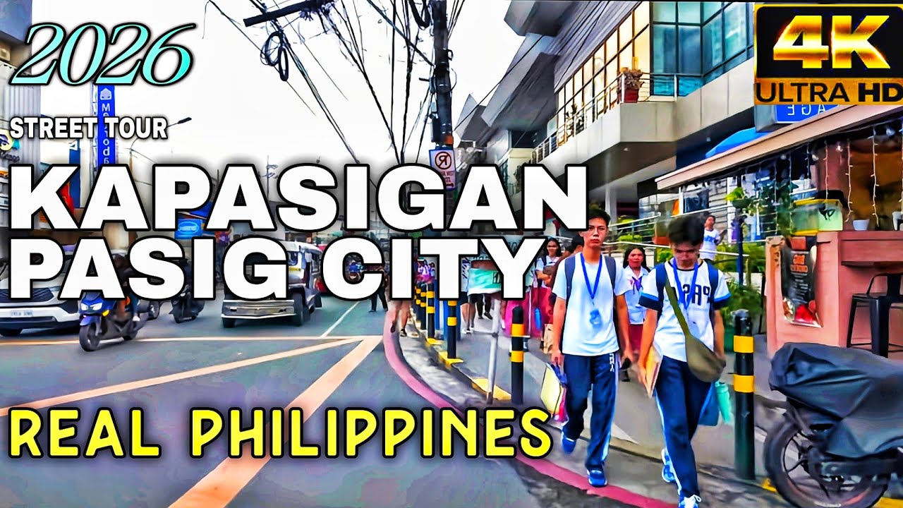 KAPASIGAN PASIG CITY 2026 | Real Philippines Street Walk In Ultra Clear 4K UHD