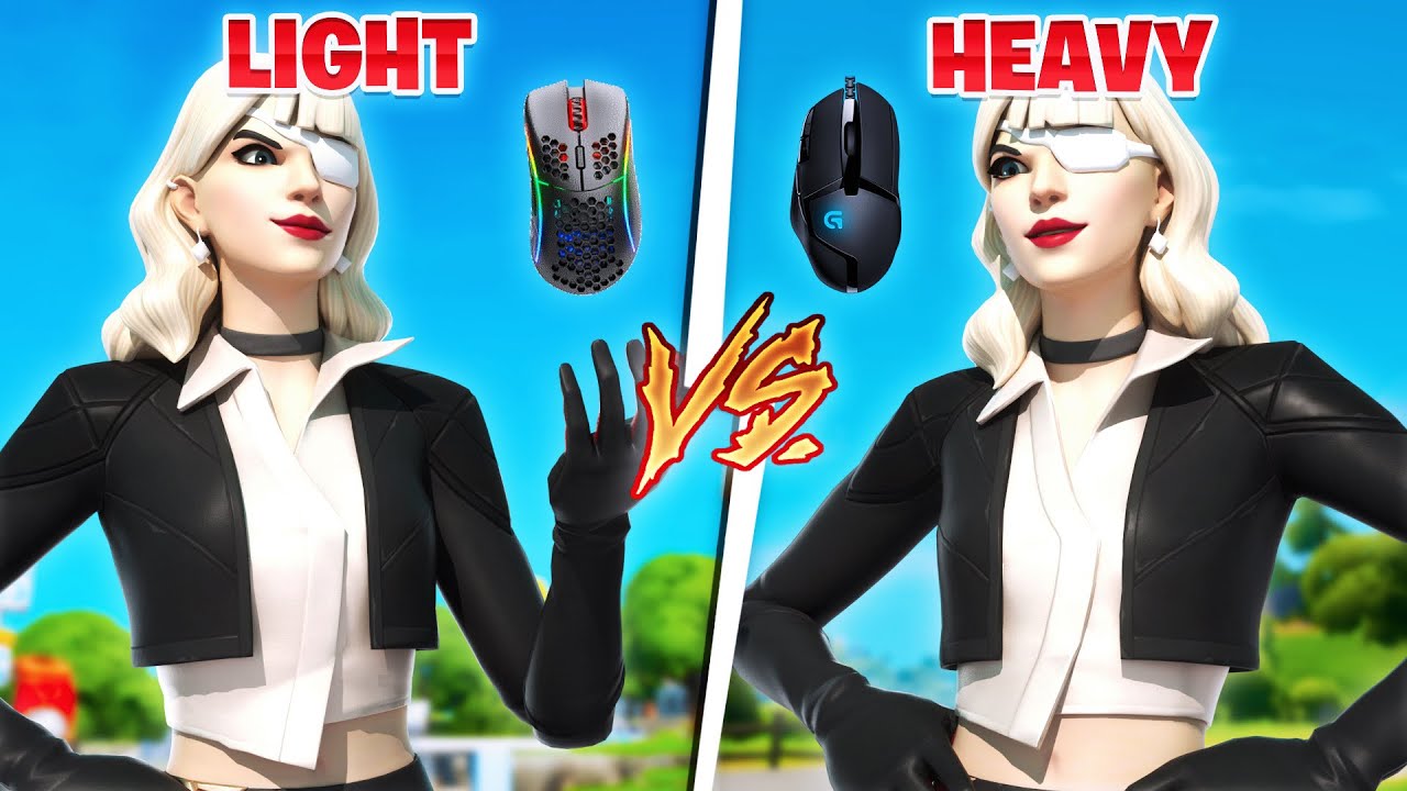 Heavy Vs Light Mice In Fortinte (logitech g402 vs Model D ) Find The Mouse For You !