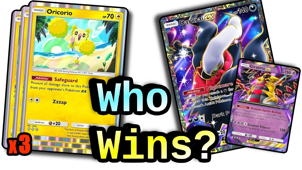Can 3 Safeguard Oricorio DEFEAT the Best Giratina Darkrai Deck? -- Pokemon Pocket