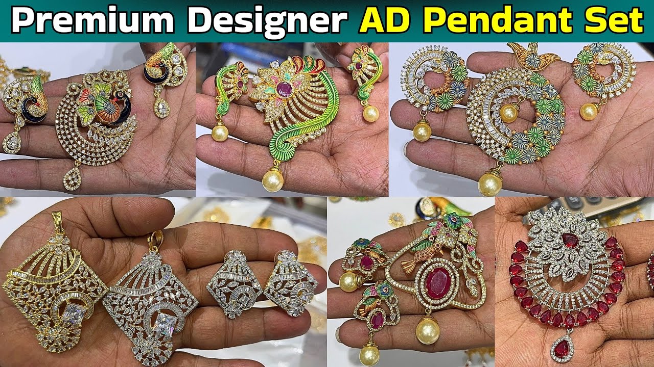 😱 Market Se Sabse Alag! Designer AD Locket Set Wholesale | Best for Showroom & Online Selling