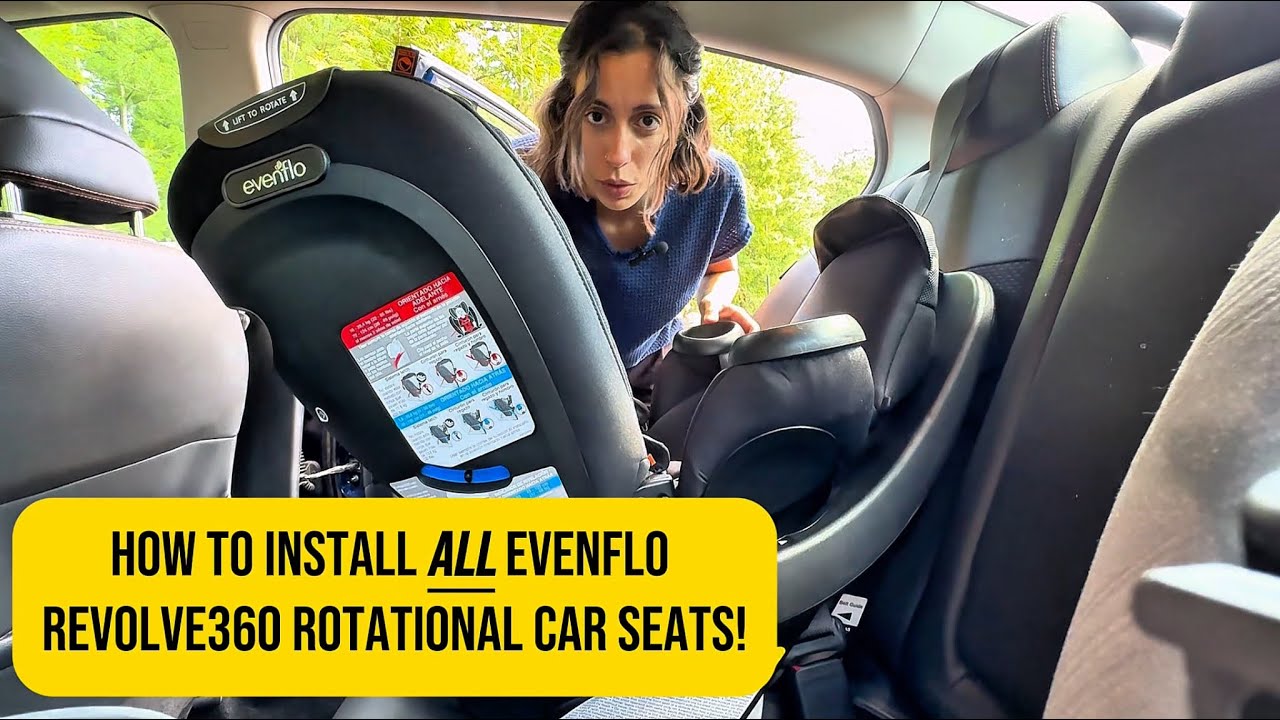 How to INSTALL the EVENFLO Revolve360 Rotating Car seat ✨ ALL MODELS!! Step-by-step GUIDE