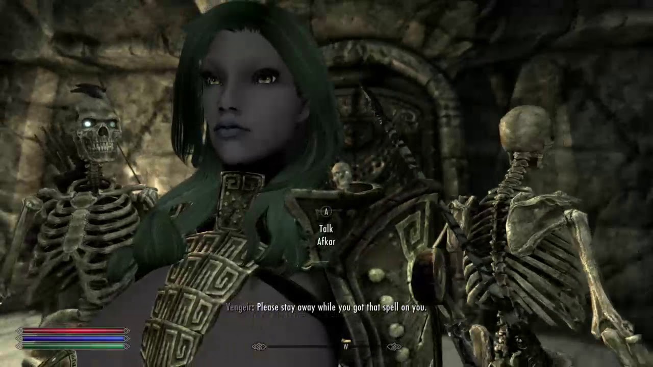 Skyrim SE (mod) - Elrys - Draugr And Skeleton Friends