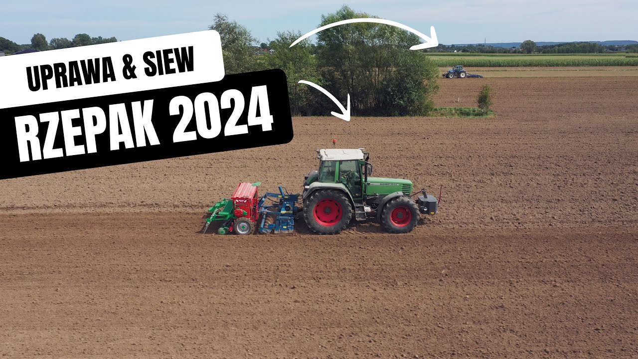 Uprawa i siew Rzepaku 2024 |Fendt310 lsa|NewHolland t7030|Fendt514c|Landstal|Agromasz| *PODKARPACIE*