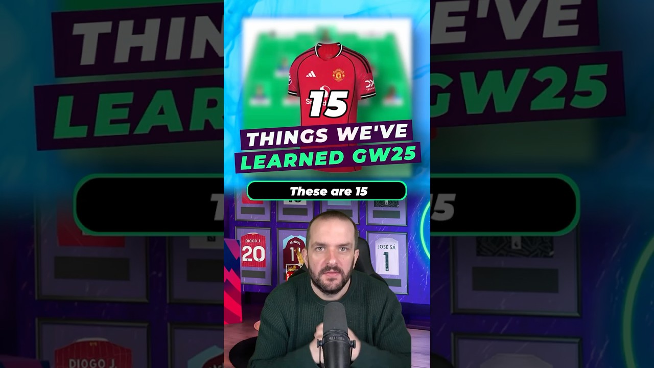 15 things we've learned ahead of Gameweek 25 #fpl #fantasypremierleague #fpltips