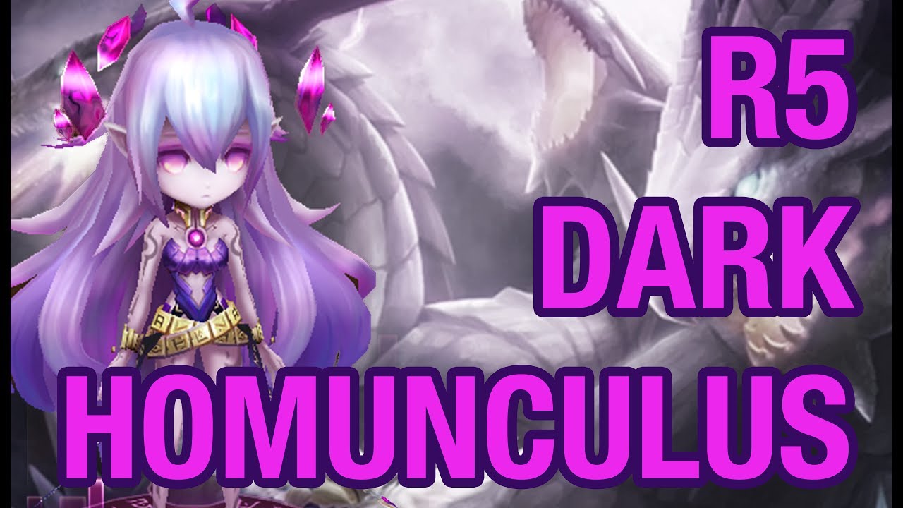 [Summoners War] Dark Homunculus vs Raid 5 ! (w/ subtitles)