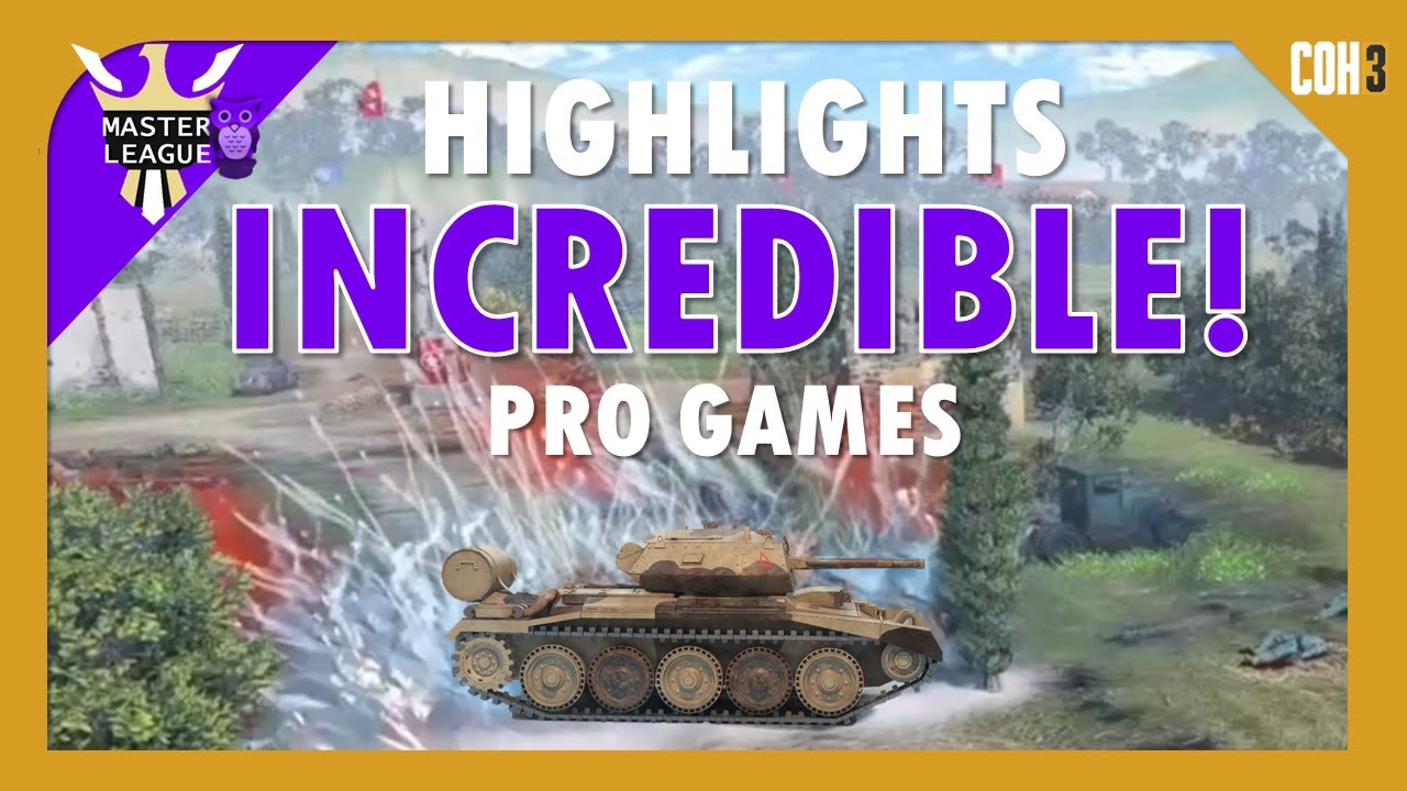 INCREDIBLE Plays You HAVE to See! (Master League 2 Highlights) | Company of Heroes 3