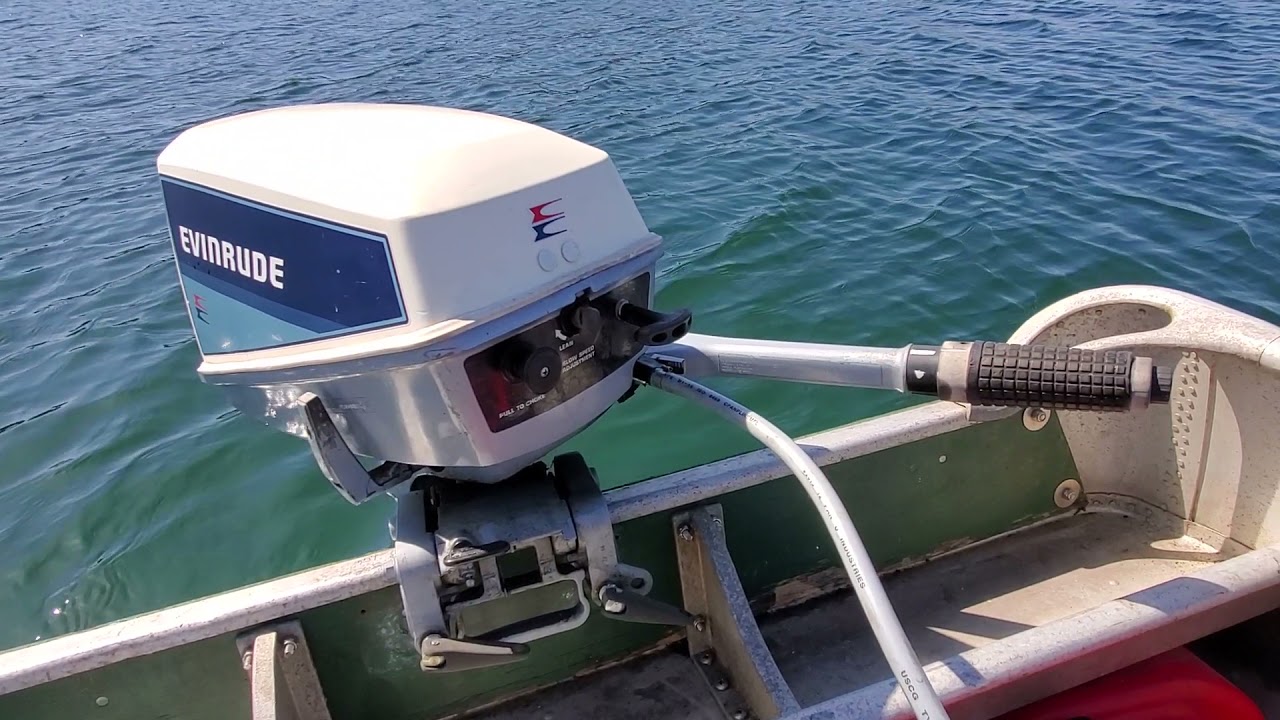 1984 Evinrude 6hp Outboard Motor  Lake Test