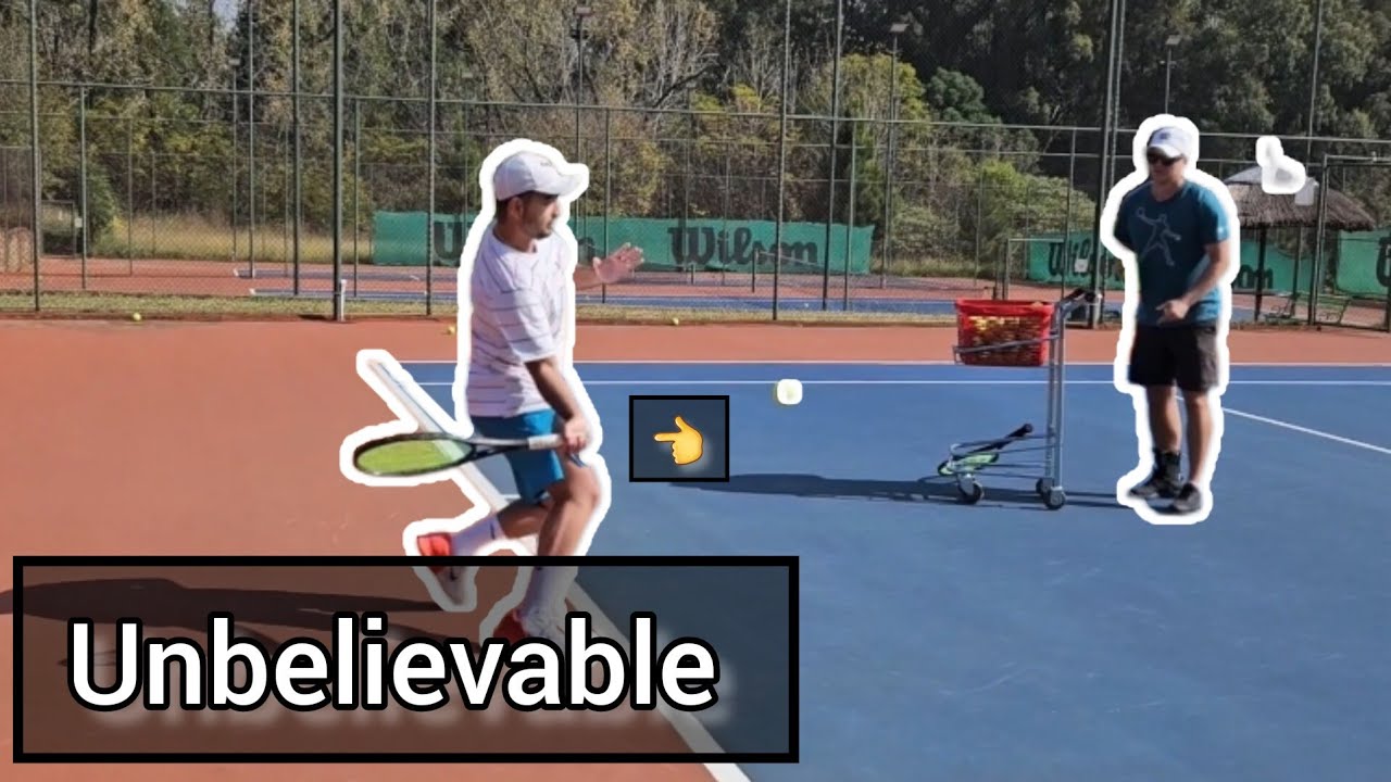 His Forehand changed completely when we did this....