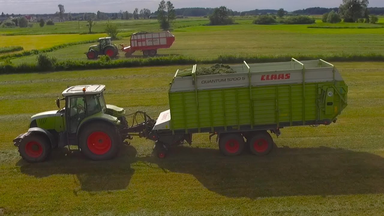 Zbiór Traw 2017 w Gr Mieczkowskich || Claas Team || Valtra || Pottinger
