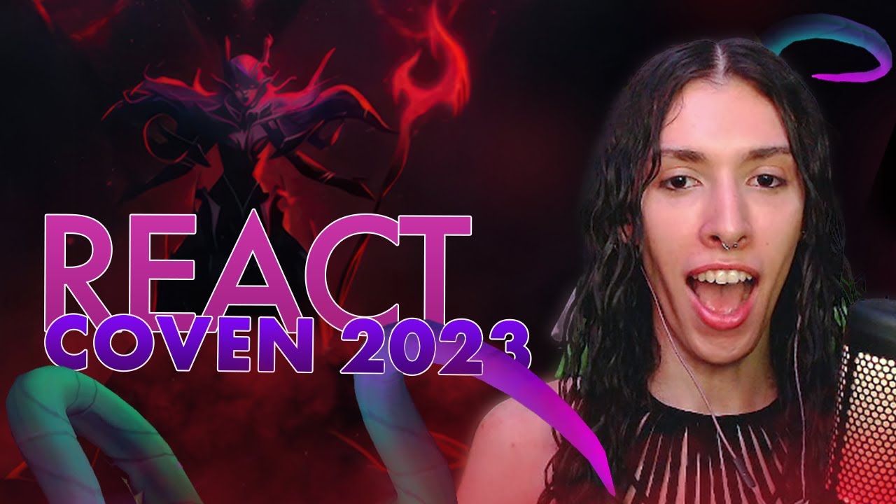 REACT CINEMATIC COVEN 2023 + TODAS AS SKINS  🦇 League of Legends