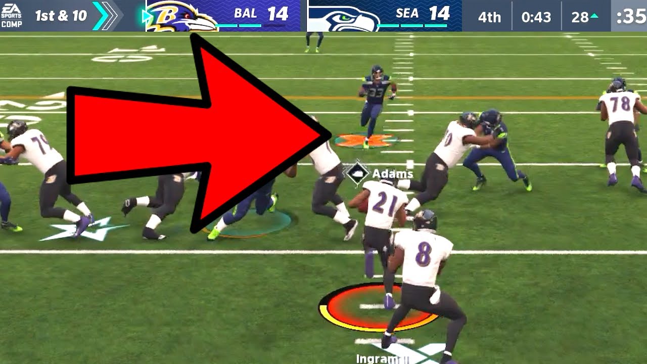Jamal Adams AVALANCHE ACTIVATED! Ravens vs Seahawks Madden 21 Online Gameplay