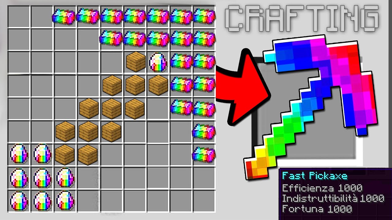 HO CRAFTATO IL MIGLIORE PICCONE DI MINECRAFT ITA