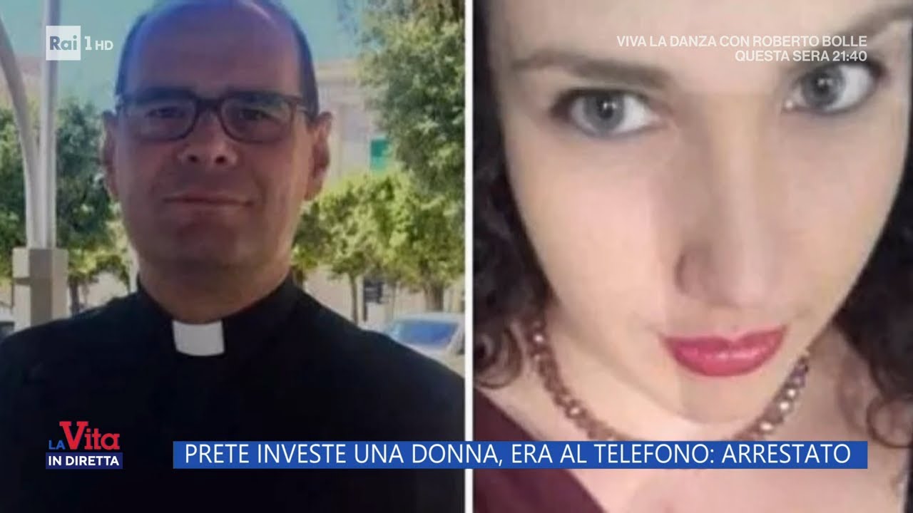 Donna investita da prete: arrestato, era al telefono - La Vita in Diretta 29/04/2025