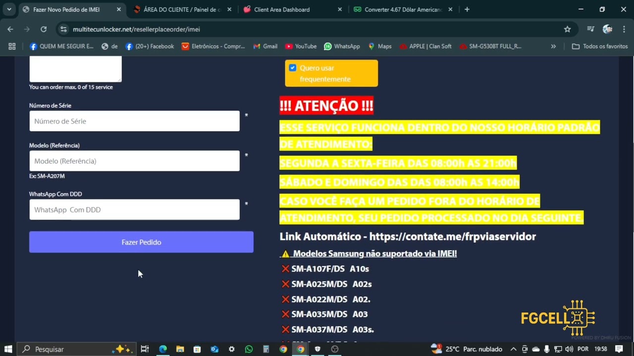 REMOVER CONTA GOOGLE SAMSUNG VIA IMEI SERVIDOR 2025.