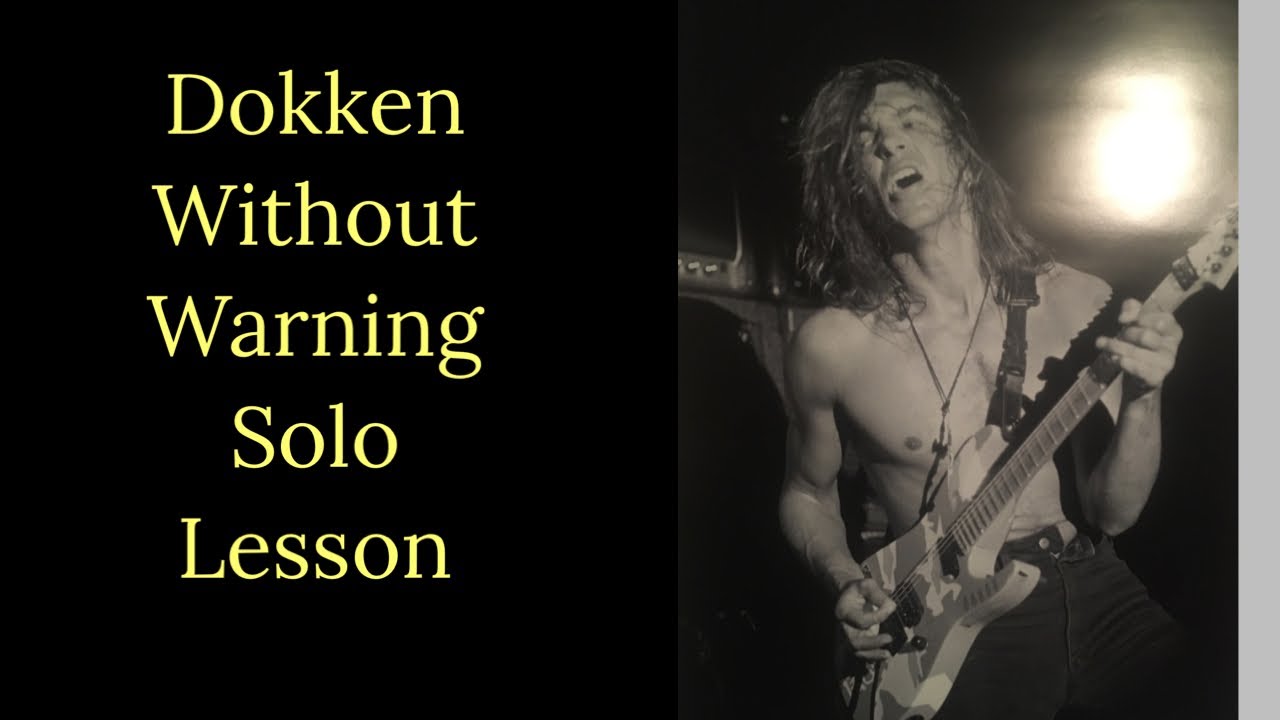 Dokken - Without Warning Solo Lesson #georgelynch #dokken